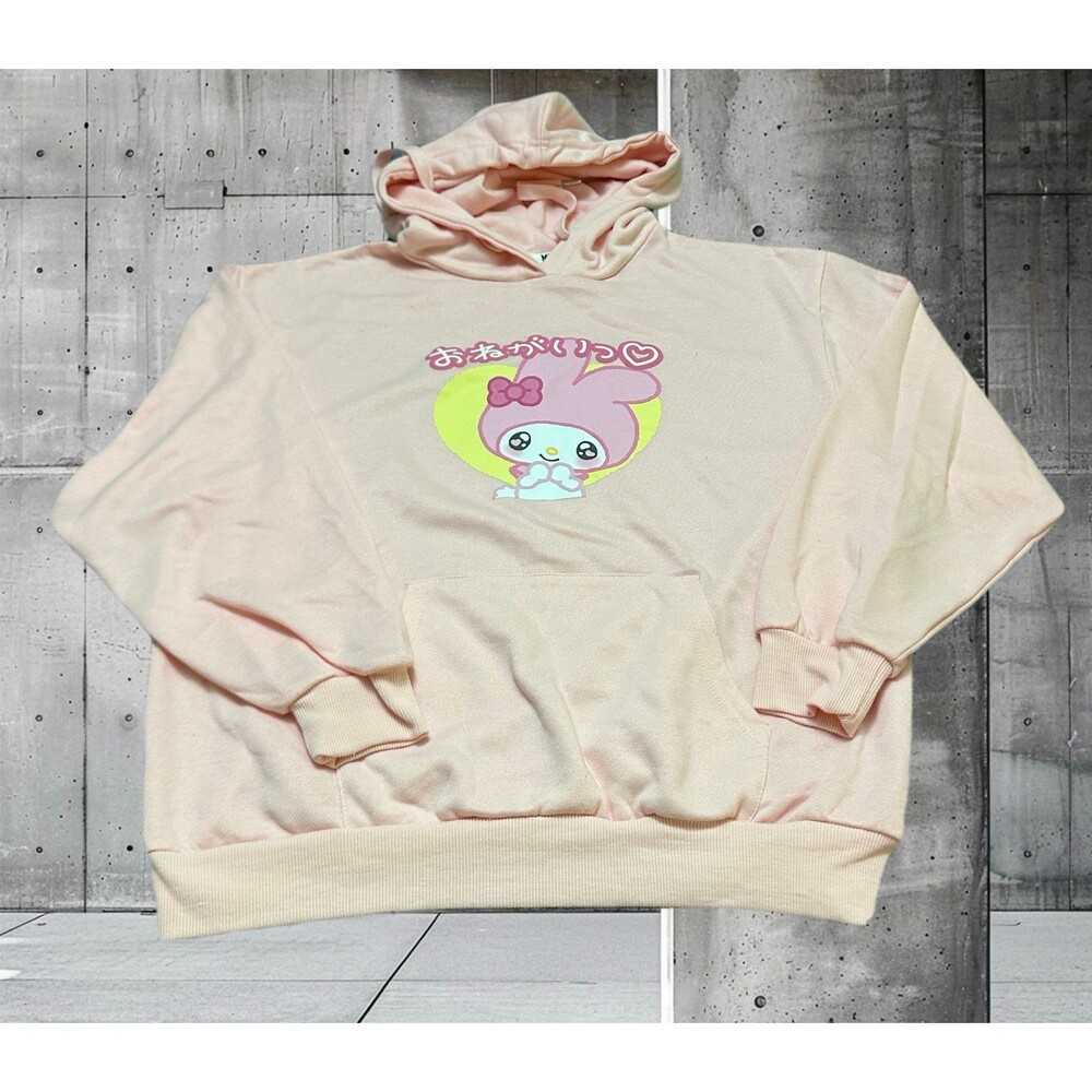 Sanrio Women’s Pink & Yellow My Melody Graphic Hoodie  M